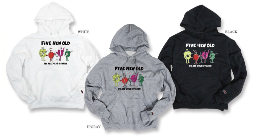 FIVE NEW OLD WINTER MERCH 2019 FRUIT OF THE LOOM Special Collaboration Hoodie