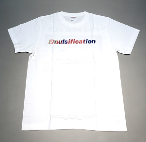 "Emulsification" Tour T-shirts [ White / Black ]